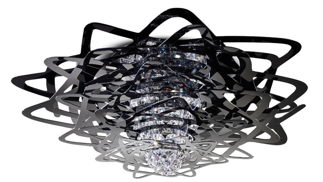 SLAMP lampe au plafond plafonnier AURORA (Noir - Cristalflex®)