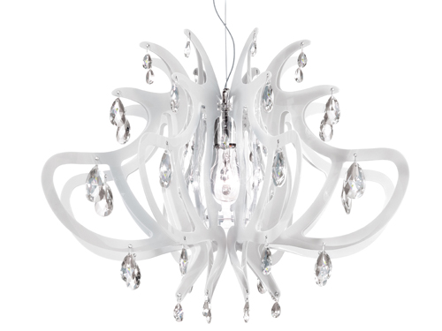 SLAMP lampe à suspension LILLIBET (Blanc - Cristalflex® - Opalflex®)