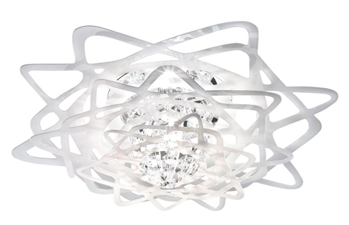 SLAMP lampe au plafond plafonnier AURORA MINI (Blanc - Cristalflex®)