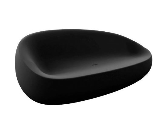 VONDOM canapé STONES COLLECTION (Noir - Polyéthylène)