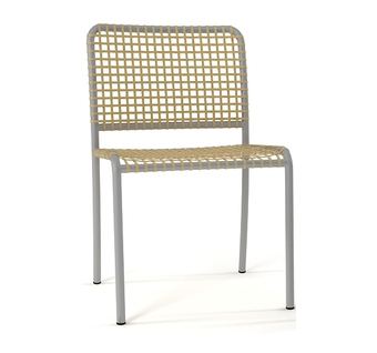 GERVASONI chaise ALLU 23 I (Naturel - aluminium / Parchemin)