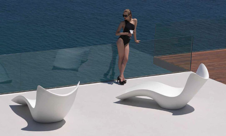 VONDOM sun bed chaise longue SURF