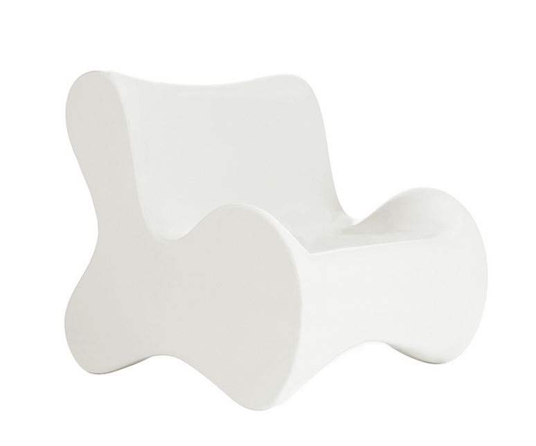 VONDOM fauteuil PAL (Blanc - Polyéthylène)