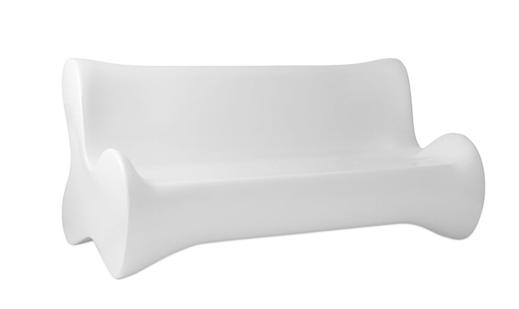 VONDOM canapé PAL (Blanc - Polyéthylène)