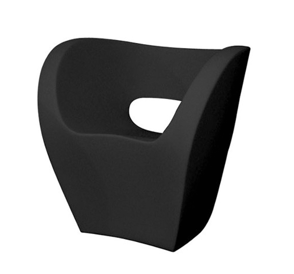 MOROSO fauteuil LITTLE ALBERT (Noir - Polyéthylène)