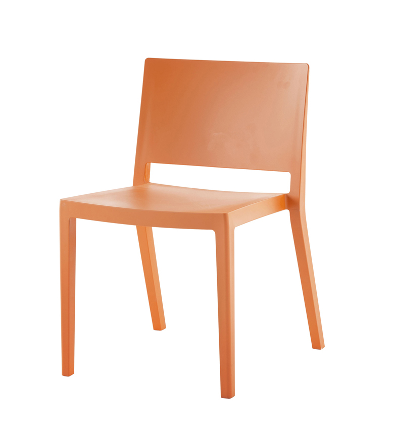 KARTELL set de 2 chaises LIZZ MAT (Orange Opaque - technopolymères)
