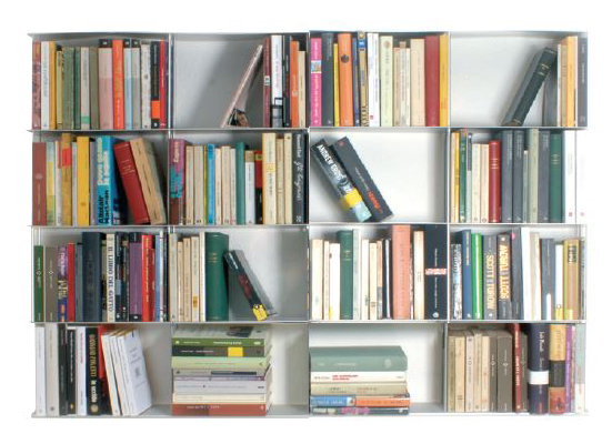 KRIPTONITE bibliothèque murale KROSSING 133 x H 100 cm (Noir mat - Métal)