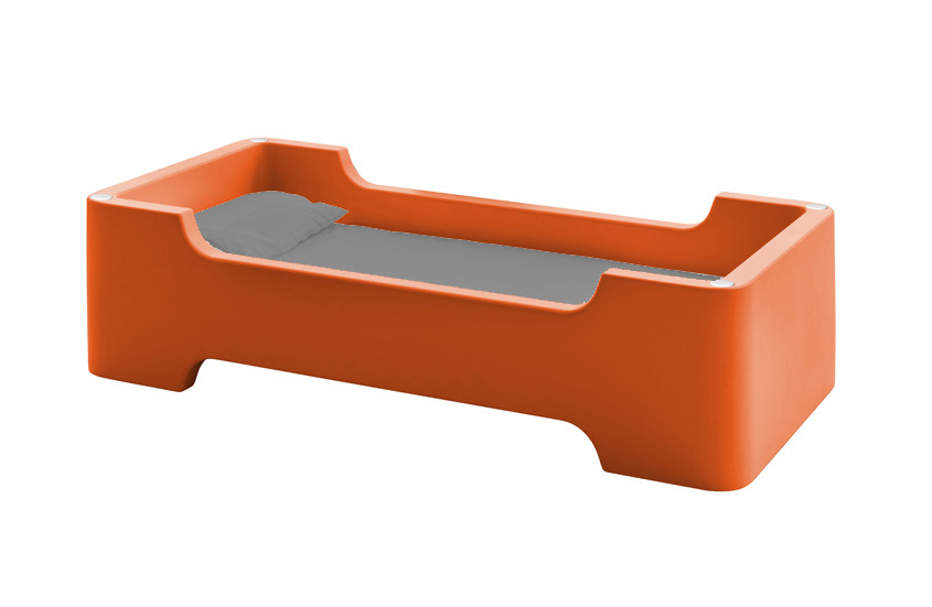 MAGIS lit pour enfants sans matelas BUNKY (Orange Foncé - Polyéthylène)