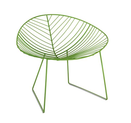 ARPER fauteuil LEAF (Vert - Acier verni)