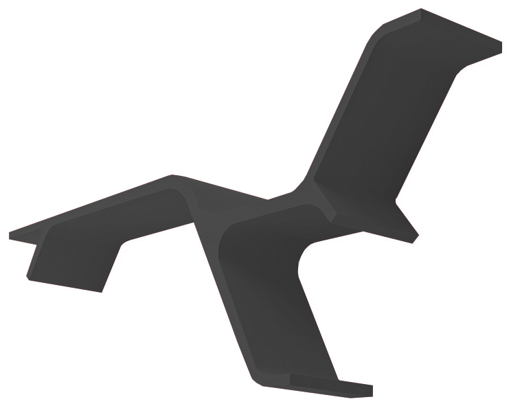 HORM étagère SINAPSI (Graphite - Polyuréthane expansé peint)