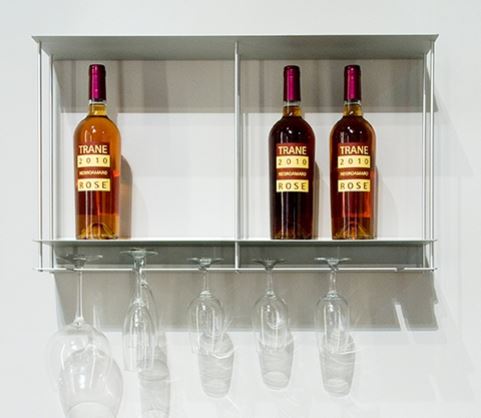 KRIPTONITE porte-bouteilles mural CANTINETTA (Aluminium - Métal)