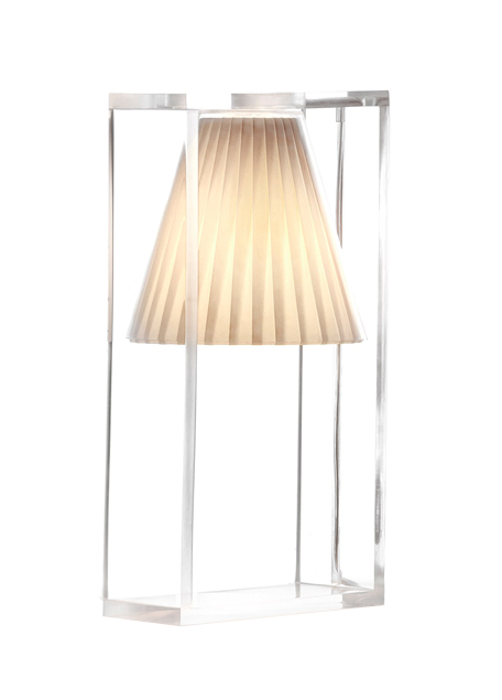 KARTELL lampe de table LIGHT-AIR (Beige - Technopolymère thermoplastique transparent et tissu)