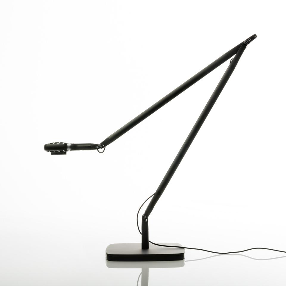 LUCEPLAN lampe de table à LED OTTO WATT D72 (Noir soft-touch - Aluminium)