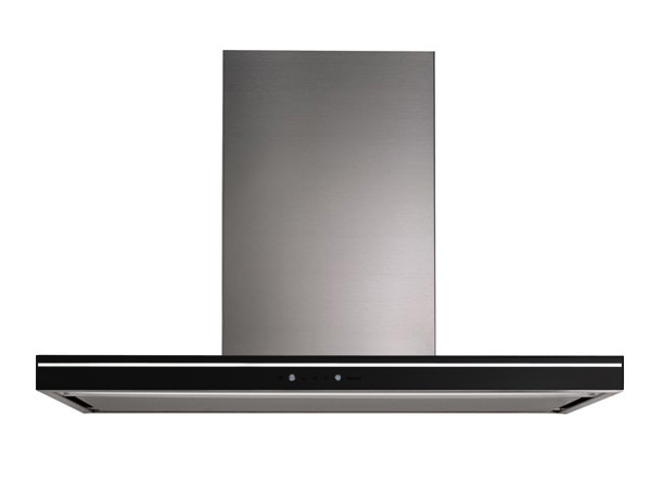 FALMEC hotte Îlot LUMINA NRS (90 cm / Lunette noire - Acier Inox / Verre)