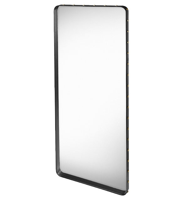 GUBI miroir sur pied ADNET RECTANGULAIRE L (Black - Verre)