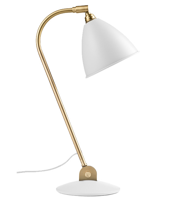 GUBI lampe de table BESTLITE BL2 (Blanc / Laiton - Métal)