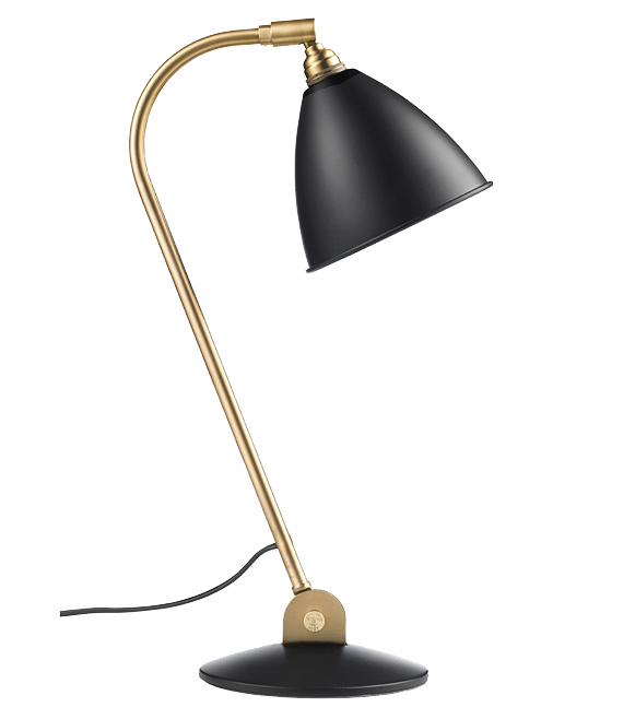 GUBI lampe de table BESTLITE BL2 (Anthracite / Laiton - Métal)