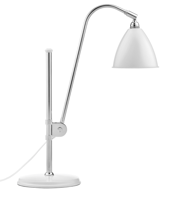 GUBI lampe de table BESTLITE BL1 (Blanc / Chromé - Métal)