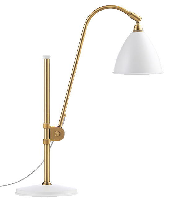GUBI lampe de table BESTLITE BL1 (Blanc / Laiton - Métal)