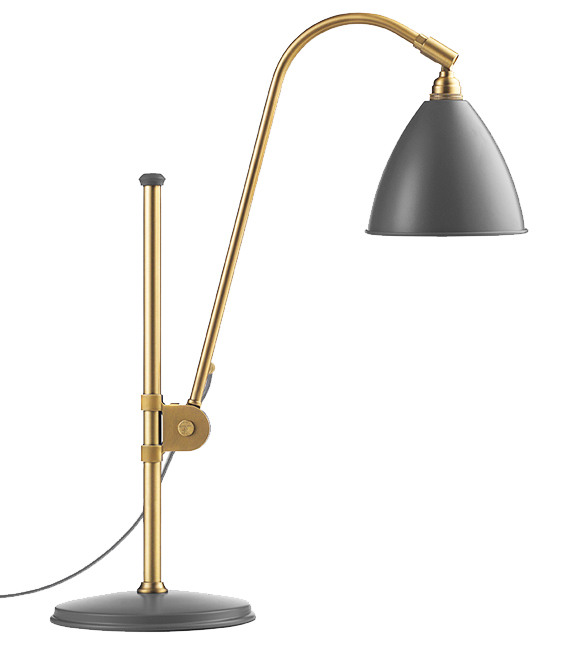 GUBI lampe de table BESTLITE BL1 (Gris / Laiton - Métal)