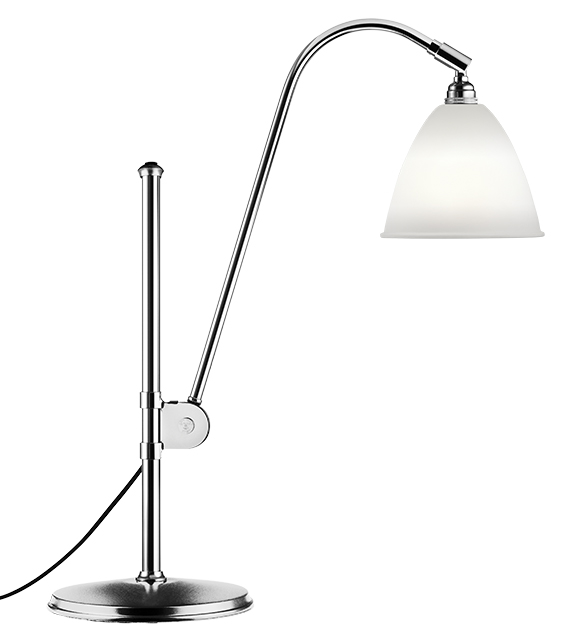 GUBI lampe de table BESTLITE BL1 (Porcelaine fine / Chromé - Métal)