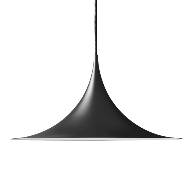 GUBI lampe à suspension SEMI Ø60 cm (Noir - Métal)