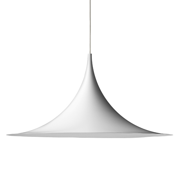 GUBI lampe à suspension SEMI Ø60 cm (Blanc - Métal)
