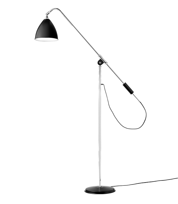 GUBI lampadaire BESTLITE BL4 (Noir / Chromé - Métal)
