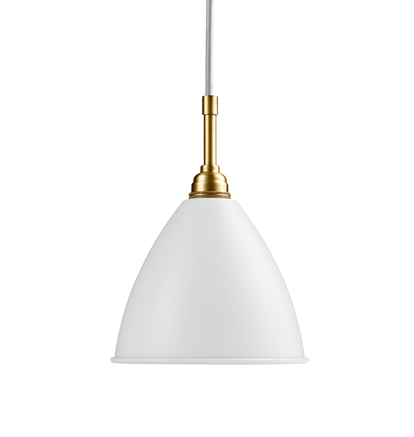 GUBI lampe à suspension BESTLITE BL9S (Blanc / Laiton - Métal)