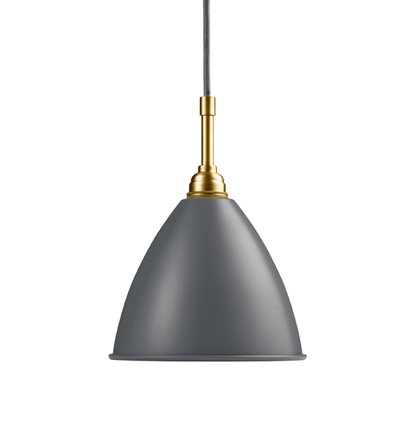 GUBI lampe à suspension BESTLITE BL9S (Gris / Laiton - Métal)