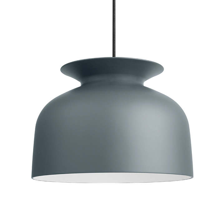 GUBI lampe à suspension RONDE Ø40 cm (Pigeon - Aluminium)