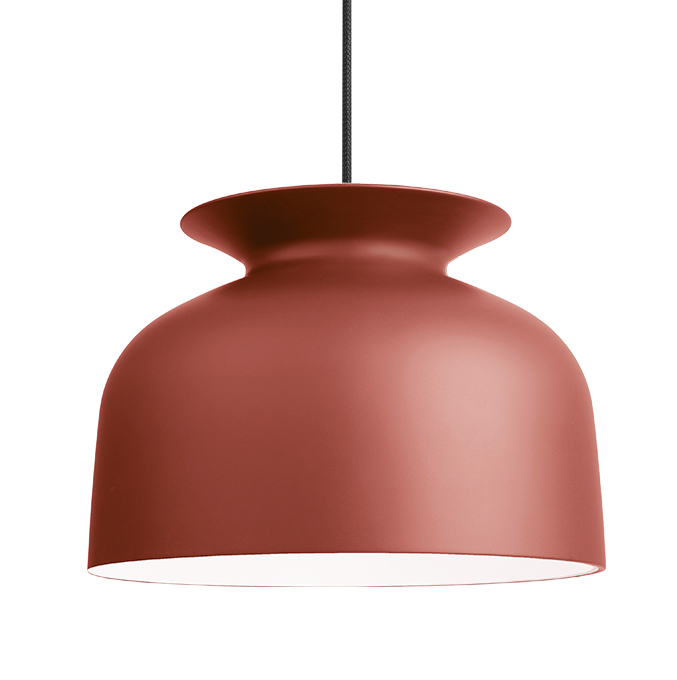 GUBI lampe à suspension RONDE Ø40 cm (Rouille - Aluminium)