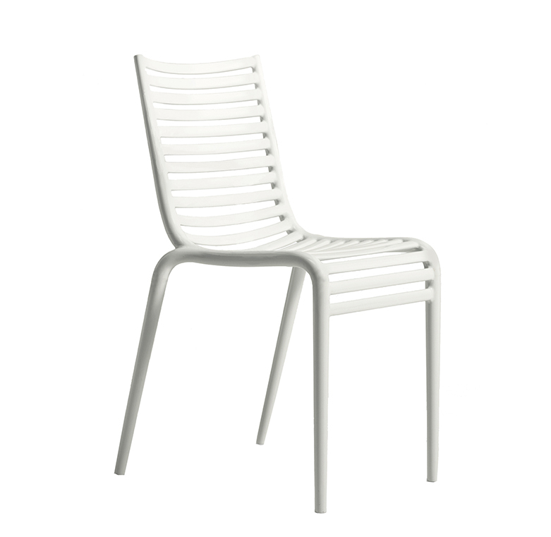 DRIADE set de 4 chaises PIP-E (Blanc - Polypropylène)