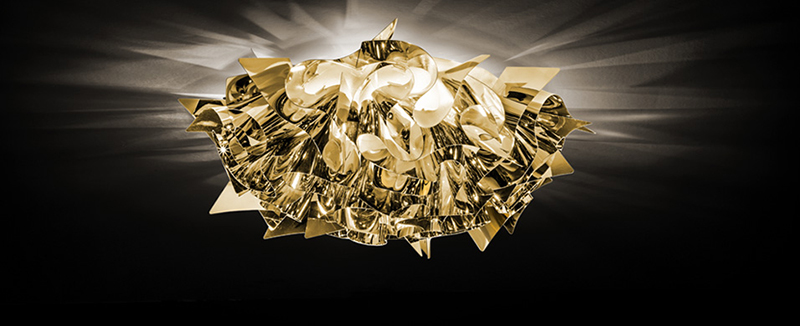 SLAMP lampe murale applique lampe au plafond plafonnier VELI MINI GOLD