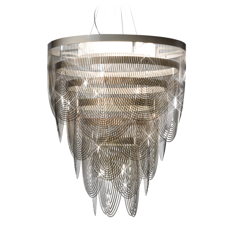 SLAMP lampe à suspension CEREMONY (Fumé Ø 90 cm - Cristalflex®)