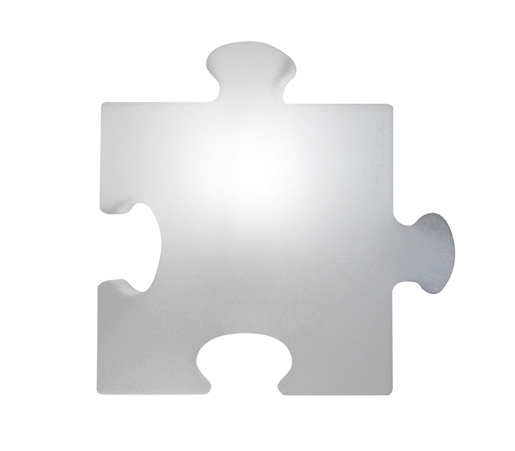 SLIDE élément lumineux PUZZLE (Blanc - Polyéthylène)