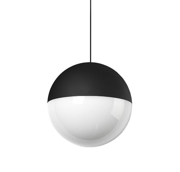FLOS pendant lamp STRING LIGHT SPHERE 22 meters with FLOOR SWITCH BLACK