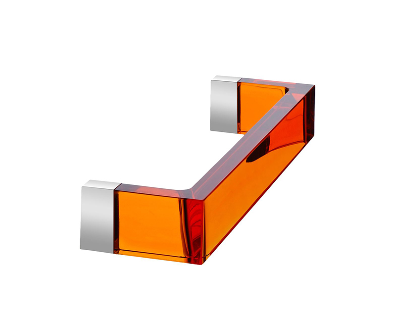 KARTELL by Laufen porte serviettes RAIL (Orange tangerine L 30 cm - PMMA transparent)