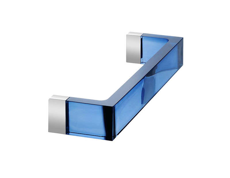 KARTELL by Laufen porte serviettes RAIL (Bleu coucher de soleil L 30 cm - PMMA transparent)