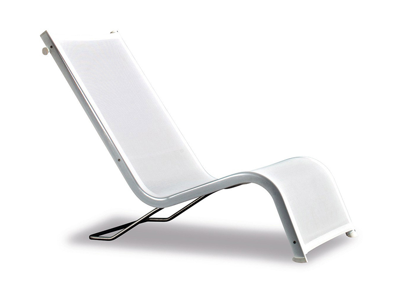 SERRALUNGA set de 2 transats LAZY (1 place - Aluminium verni / Batyline®)