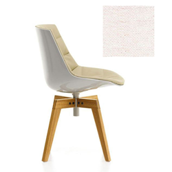 MDF ITALIA chaise rembourrée avec pieds en chêne FLOW CHAIR