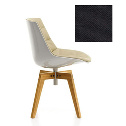 MDF ITALIA chaise rembourrée avec pieds en chêne FLOW CHAIR