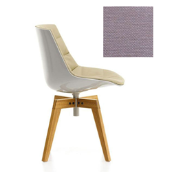 MDF ITALIA chaise rembourrée avec pieds en chêne FLOW CHAIR