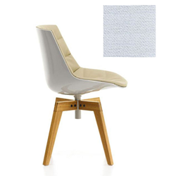 MDF ITALIA chaise rembourrée avec pieds en chêne FLOW CHAIR