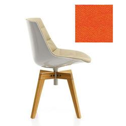 MDF ITALIA chaise rembourrée avec pieds en chêne FLOW CHAIR