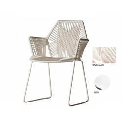 MOROSO TROPICALIA chair stainless with arms
