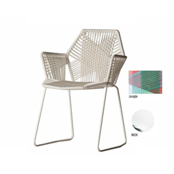 MOROSO TROPICALIA chair stainless with arms