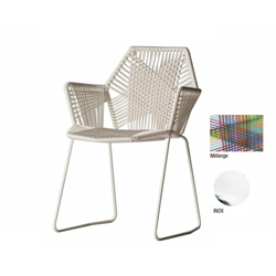 MOROSO TROPICALIA chair stainless with arms