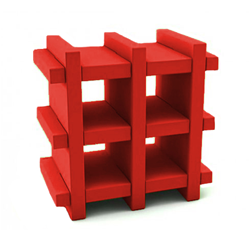 SLIDE bibliothèque MY BOOK 3X3