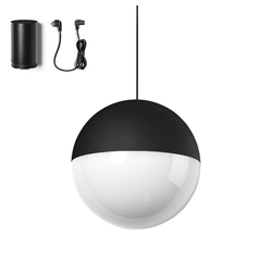 FLOS pendant lamp STRING LIGHT SPHERE 12 meters with FLOOR SWITCH BLACK
